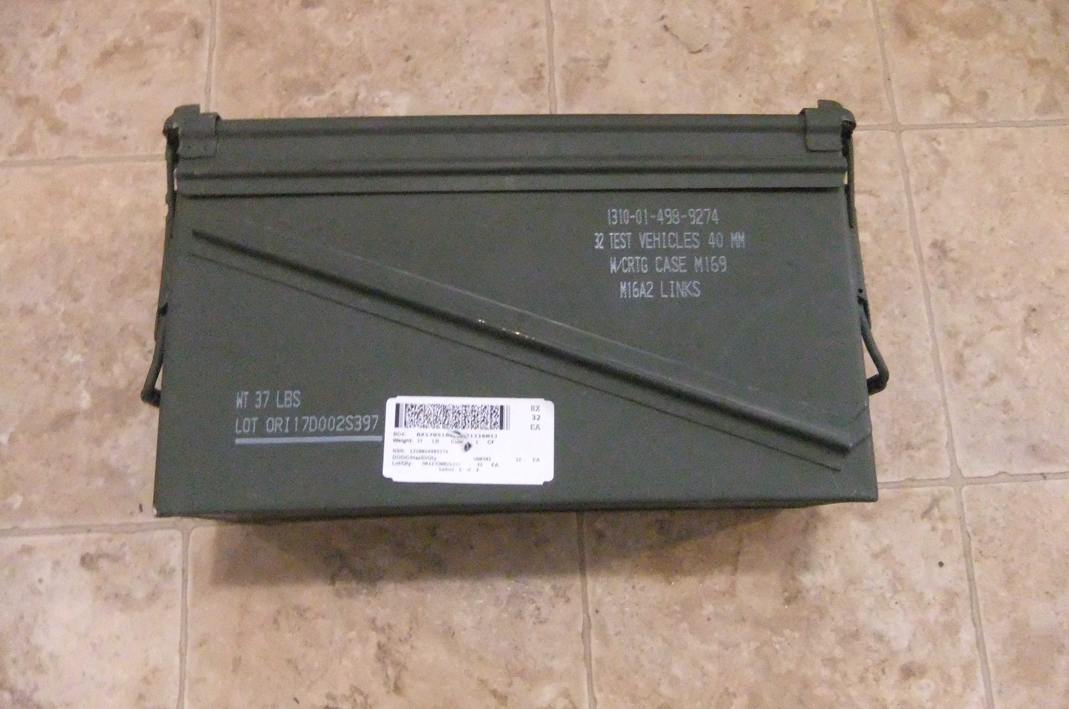 Ammo Can, 37mm ammo supplies