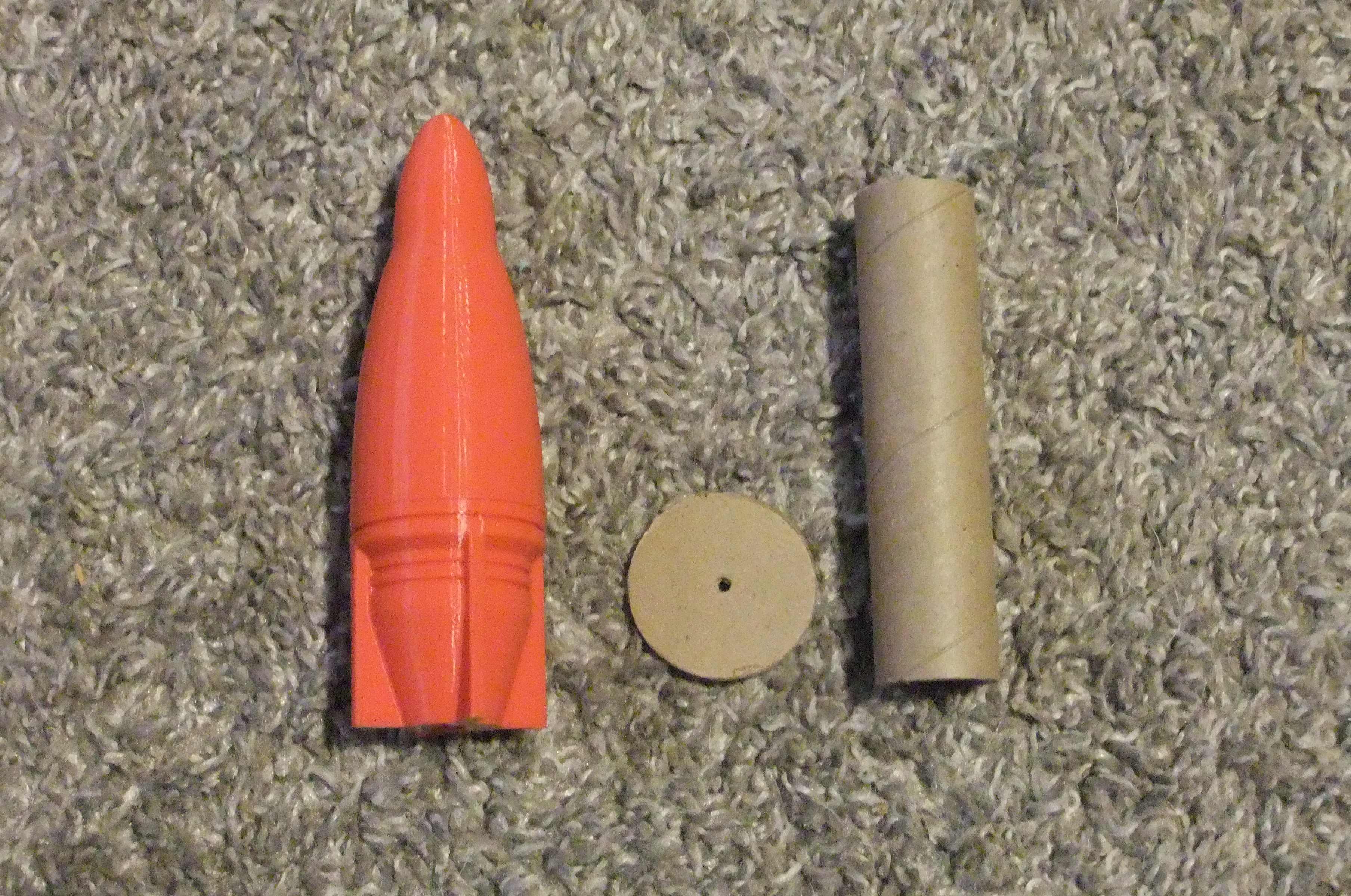 Red XL Plastic Finned Projectile Kit #2