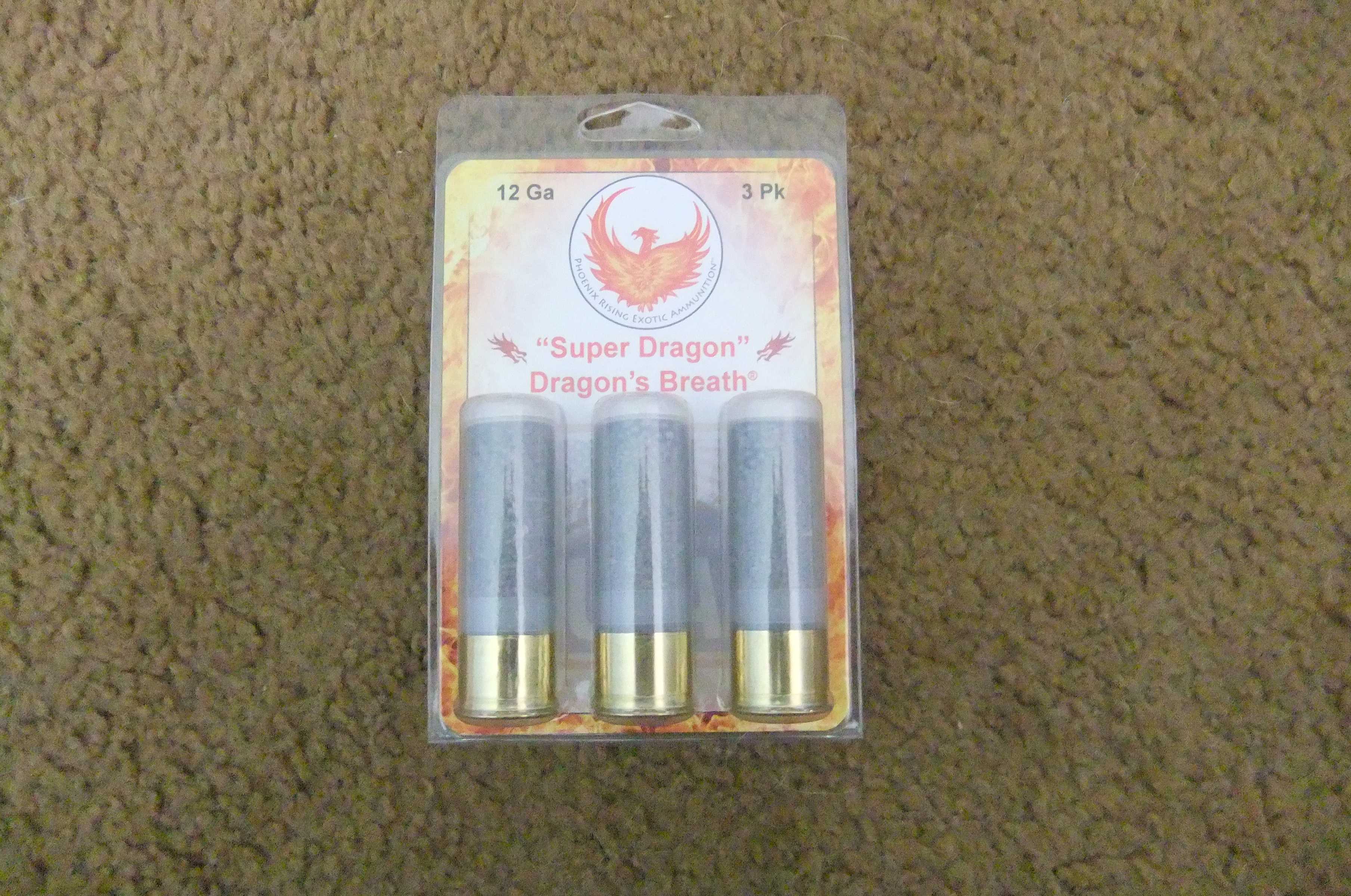 12gauge Dragons Breath, 12 gauge Dragons Buck, 12 gauge Dragons Slug